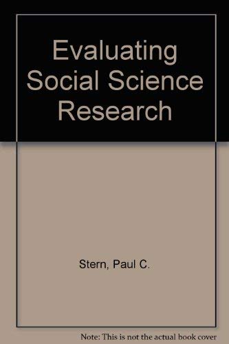 Stock image for Evaluating Social Science Research for sale by Ergodebooks