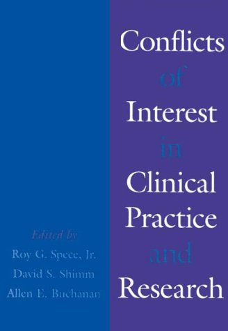 Imagen de archivo de Conflicts of Interest in Clinical Practice and Research a la venta por Half Price Books Inc.