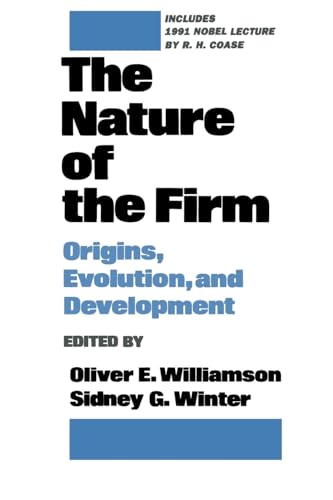 Beispielbild fr The Nature of the Firm: Origins, Evolution, and Development zum Verkauf von HPB-Red