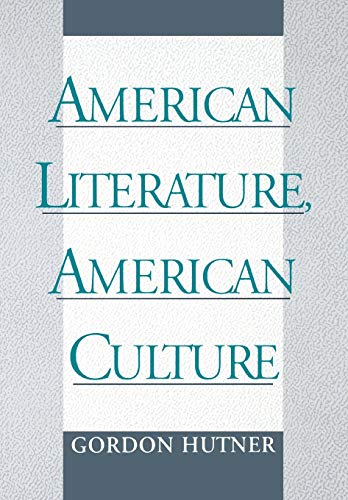 Beispielbild fr American Literature, American Culture zum Verkauf von Isle of Books