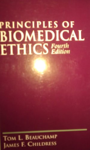 Principles of Biomedical Ethics (9780195085372) by Beauchamp, Tom L.; Childress, James F.