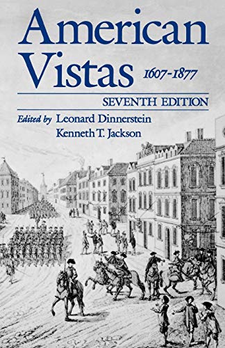 9780195087833: American Vistas: Volume 1: 1607-1877: 001