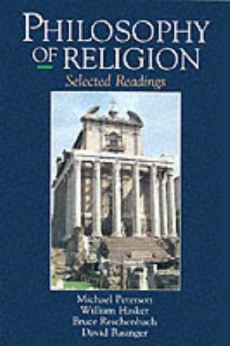Beispielbild fr Philosophy of Religion : Selected Readings zum Verkauf von Better World Books