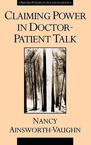 Beispielbild fr Claiming Power in Doctor-Patient Talk zum Verkauf von Better World Books