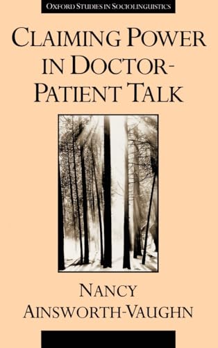 9780195096064: Claiming Power in Doctor-Patient Talk (Oxford Studies in Sociolinguistics)