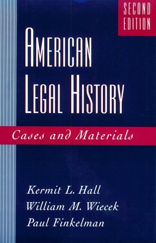 Beispielbild fr American Legal History: Cases and Materials zum Verkauf von HPB-Emerald