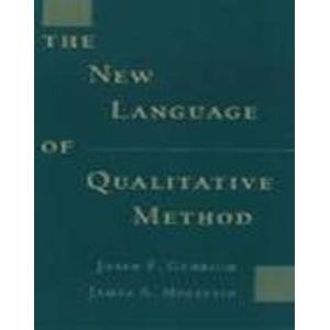 Stock image for The New Language of Qualitative Method for sale by Mispah books