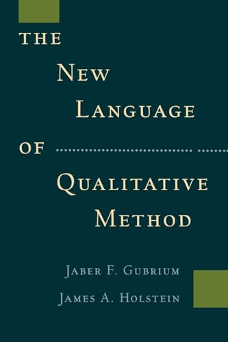 Imagen de archivo de The New Language of Qualitative Method a la venta por Wonder Book