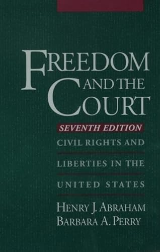 Beispielbild fr Freedom and the Court: Civil Rights and Liberties in the United States zum Verkauf von Wonder Book