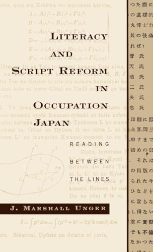 Imagen de archivo de Literacy and Script Reform in Occupation Japan Reading Between the Lines a la venta por PBShop.store US