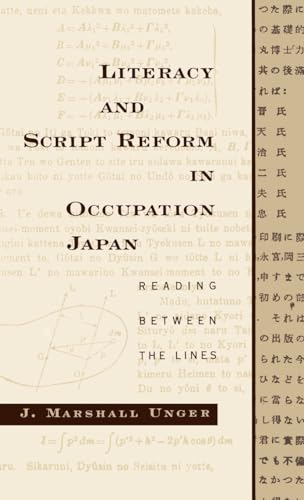 Stock image for Literacy and Script Reform in Occupation Japan Reading Between the Lines for sale by PBShop.store US