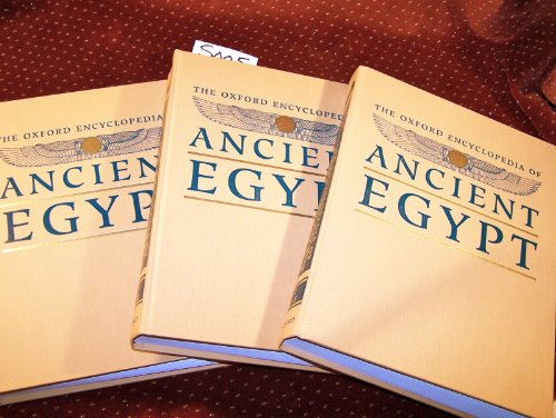 Imagen de archivo de The Oxford Encyclopedia of Ancient Egypt, in three volumes: a la venta por Andover Books and Antiquities