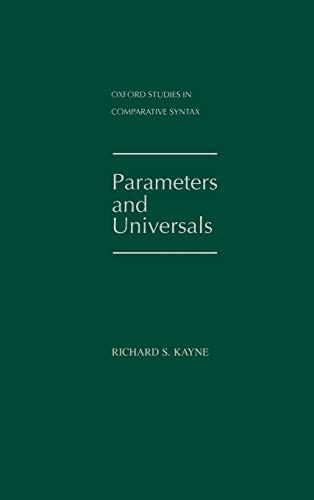 9780195102352: Parameters and Universals (Oxford Studies in Comparative Syntax)