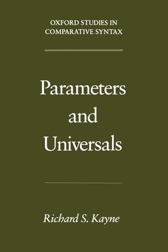 Beispielbild fr Parameters and Universals (Oxford Studies in Comparative Syntax) zum Verkauf von Books From California