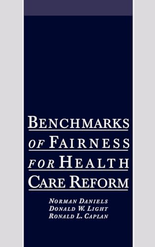 Imagen de archivo de Benchmarks of Fairness for Health Care Reform a la venta por Better World Books