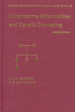 9780195106152: Chromosome Abnormalities and Genetic Counseling: No.29