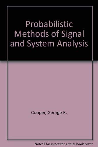 Beispielbild fr Probabilistic Methods of Signal and System Analysis zum Verkauf von Buchpark