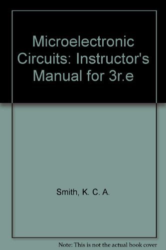 9780195107333: Instructor's Manual for 3r.e (Microelectronic Circuits)