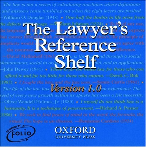 The Lawyer's Reference Shelf: containing the Dictionary of Modern Legal Usage, 2nd edition and the Oxford Dictionary of American Legal Quotations (9780195107760) by Garner, Bryan A.; Shapiro, Fred R.