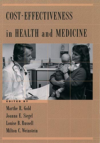 Beispielbild fr Cost-Effectiveness in Health and Medicine zum Verkauf von Better World Books: West
