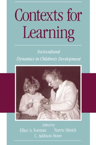 9780195109771: Contexts for Learning: Sociocultural Dynamics in Children's Development