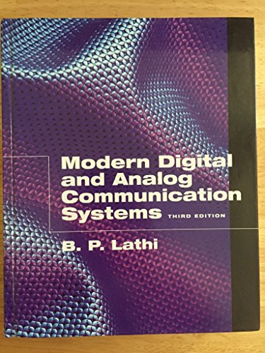 9780195110098: Modern Digital and Analog Communications Systems, reissued 3rd Ed.