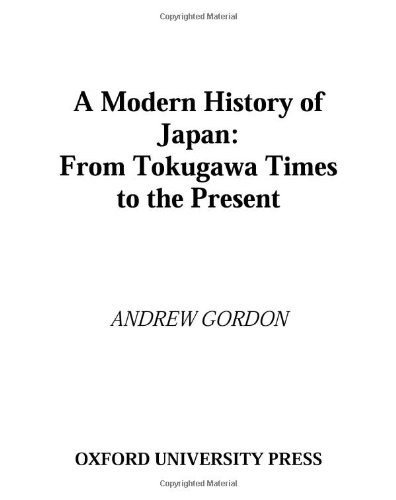 9780195110616: A Modern History of Japan
