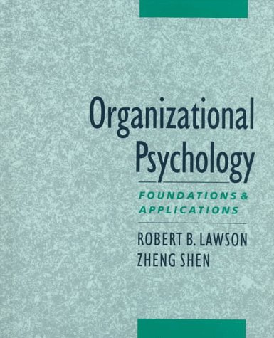Beispielbild fr Organizational psychology. Foundations and applications. zum Verkauf von Antiquariat Bookfarm