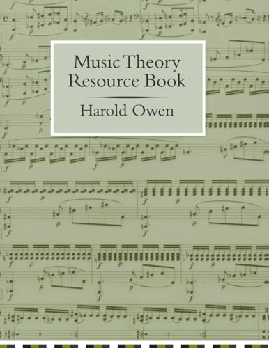 Imagen de archivo de Music Theory Resource Book a la venta por Affordable Collectibles