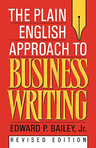 Stock image for The Plain English Approach to Business Writing for sale by Toscana Books