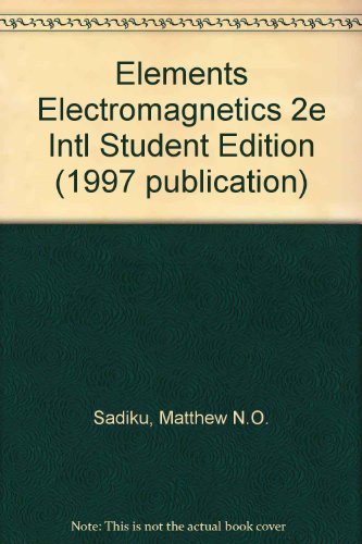 9780195115963: Elements of Electromagnetics