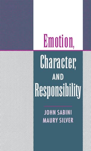 Imagen de archivo de Emotion, Character, and Responsibility a la venta por Bookensteins