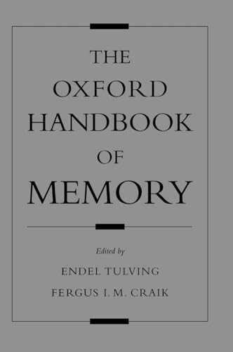 Stock image for The Oxford Handbook of Memory for sale by Better World Books