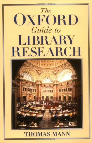 9780195123135: The Oxford Guide to Library Research