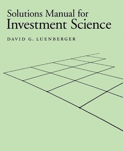 9780195125177: Solutions Manual for "Investment Science" (Gratis)