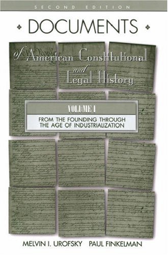 Stock image for Documents of American Constitutional and Legal History for sale by ThriftBooks-Dallas