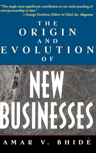 9780195131444: The Origins and Evolution of New Businesses