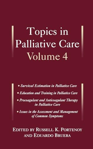 Imagen de archivo de Topics in Palliative Care, Volume 4 a la venta por Bookmonger.Ltd