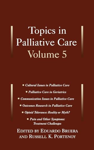Imagen de archivo de Topics Palliative Care Vol 5 a la venta por Redux Books