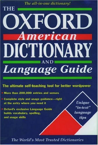 Stock image for The Oxford American Dictionary and Language Guide for sale by Better World Books