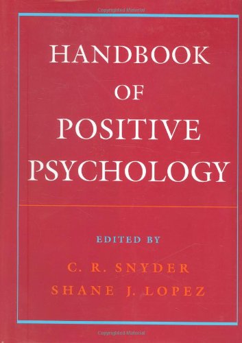Beispielbild fr Handbook of Positive Psychology zum Verkauf von The Book Garden