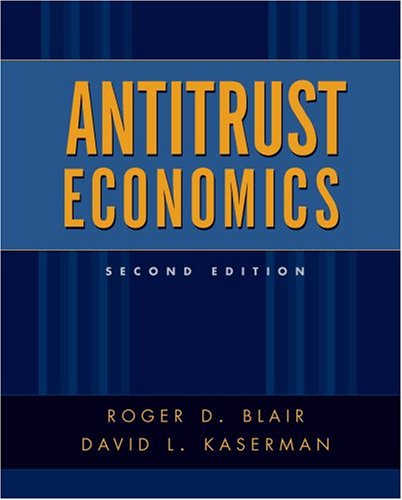 Beispielbild fr Antitrust Economics zum Verkauf von Goodwill Books