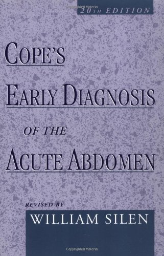 Beispielbild fr Cope's Early Diagnosis of the Acute Abdomen zum Verkauf von WorldofBooks