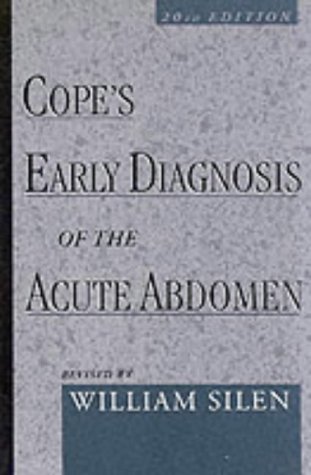 Stock image for Cope's Early Diagnosis of the Acute Abdomen for sale by WorldofBooks