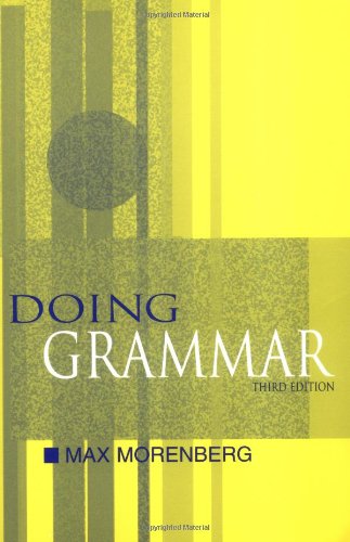 Stock image for Doing Grammar for sale by Better World Books: West