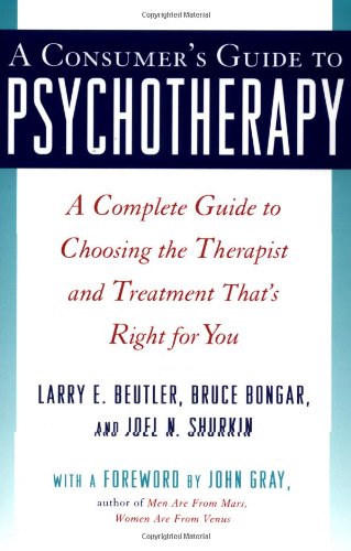 Stock image for A Consumer's Guide to Psychotherapy for sale by Housing Works Online Bookstore