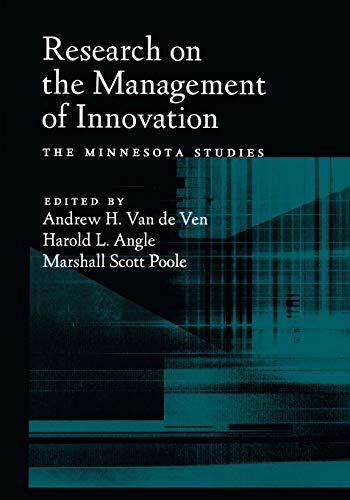 Beispielbild fr Research on the Management of Innovation: The Minnesota Studies zum Verkauf von HPB-Red