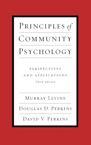 Imagen de archivo de Principles of Community Psychology: Perspectives and Applications a la venta por Lost Books