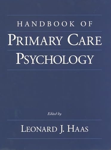 Stock image for Handbook of Primary Care Psychology for sale by SecondSale