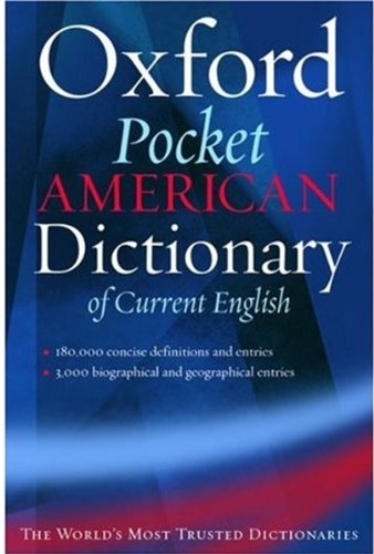 9780195150827: The Pocket Oxford American Dictionary of Current English